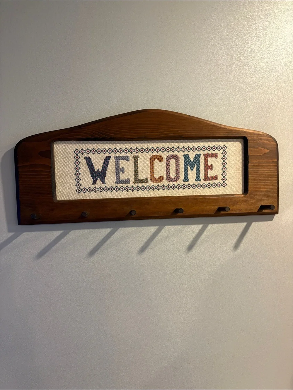 Wood-Framed Cross-Stitch 